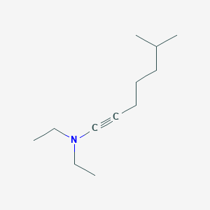molecular formula C12H23N B14446963 N,N-Diethyl-6-methylhept-1-yn-1-amine CAS No. 78258-57-8