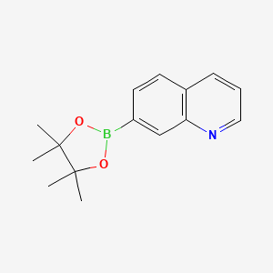 molecular formula C15H18BNO2 B1444697 7-(4,4,5,5-tetramethyl-1,3,2-dioxaborolan-2-yl)Quinoline CAS No. 851985-81-4