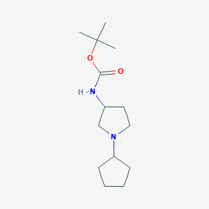 tert-butyl N-(1-cyclopentylpyrrolidin-3-yl)carbamate