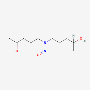 molecular formula C10H20N2O3 B14447006 N-(4-hydroxypentyl)-N-(4-oxopentyl)nitrous Amide CAS No. 79448-14-9
