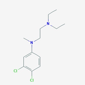 molecular formula C13H20Cl2N2 B14447048 N~1~-(3,4-Dichlorophenyl)-N~2~,N~2~-diethyl-N~1~-methylethane-1,2-diamine CAS No. 74474-02-5
