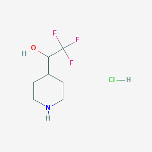 2,2,2-Trifluoro-1-(piperidin-4-yl)ethan-1-ol hydrochloride