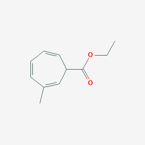 molecular formula C11H14O2 B14447057 Ethyl 3-methylcyclohepta-2,4,6-triene-1-carboxylate CAS No. 75862-75-8