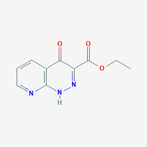 molecular formula C10H9N3O3 B1444709 Ethyl 4-oxo-1,4-dihydropyrido[2,3-c]pyridazine-3-carboxylate CAS No. 397309-57-8