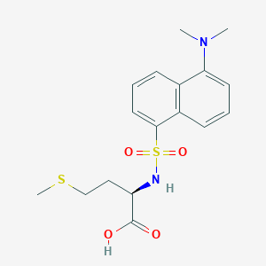 molecular formula C17H22N2O4S2 B14447106 Dansyl-D-methionine CAS No. 77481-10-8