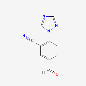 5-formyl-2-(1H-1,2,4-triazol-1-yl)benzonitrile