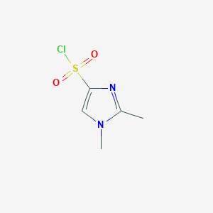 molecular formula C5H7ClN2O2S B144472 1,2-dimethyl-1H-imidazole-4-sulfonyl chloride CAS No. 137049-02-6