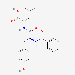 molecular formula C22H26N2O5 B14447247 N-Benzoyl-L-tyrosyl-L-leucine CAS No. 78233-57-5