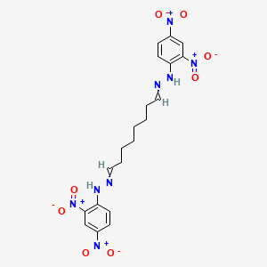 molecular formula C20H22N8O8 B14447258 N-[8-[(2,4-dinitrophenyl)hydrazinylidene]octylideneamino]-2,4-dinitroaniline CAS No. 79058-63-2