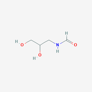 molecular formula C4H9NO3 B14447275 N-(2,3-Dihydroxypropyl)formamide CAS No. 75744-55-7
