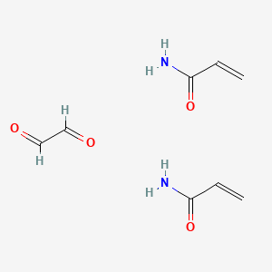 molecular formula C8H12N2O4 B14447299 Oxaldehyde;prop-2-enamide CAS No. 76843-24-8