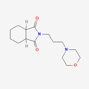 molecular formula C15H24N2O3 B14447348 Phthalimide, N-(4-morpholinopropyl)hexahydro- CAS No. 73771-07-0