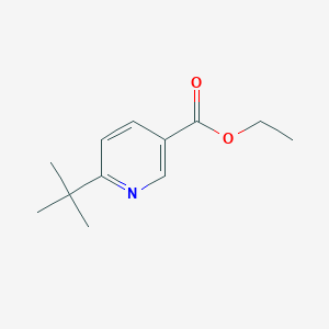 molecular formula C12H17NO2 B1444735 Ethyl 6-(tert-butyl)nicotinate CAS No. 56029-47-1