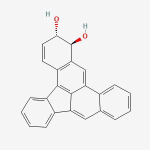 molecular formula C24H16O2 B14447384 trans-1,2-Dihydrodibenz(a,e)aceanthrylene-1,2-diol CAS No. 74339-98-3