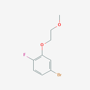 molecular formula C9H10BrFO2 B1444740 4-Bromo-1-fluoro-2-(2-methoxyethoxy)-benzene CAS No. 1105665-14-2