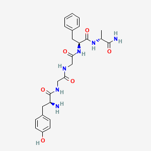 molecular formula C25H32N6O6 B14447404 Enkephalin, alanh2(5)- CAS No. 77044-76-9