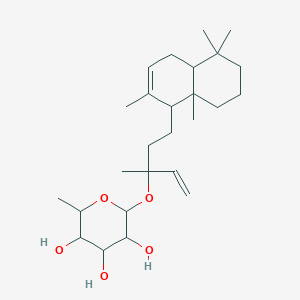 molecular formula C26H44O5 B14447418 Labdane diterpene, alpha-L-deoxyidopyranose CAS No. 73466-02-1