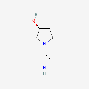(3R)-1-(Azetidin-3-YL)pyrrolidin-3-OL
