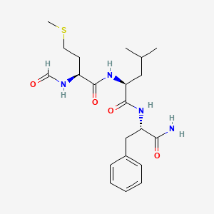 molecular formula C21H32N4O4S B14447448 N-Formyl-L-methionyl-L-leucyl-L-phenylalaninamide CAS No. 75572-61-1