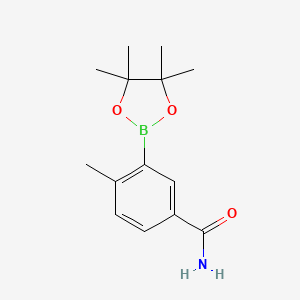 4-Methyl-3-(4,4,5,5-tetramethyl-1,3,2-dioxaborolan-2-yl)benzamide