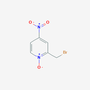 molecular formula C6H5BrN2O3 B14447464 2-Bromomethyl-4-nitropyridine-1-oxide CAS No. 79078-31-2