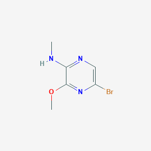 molecular formula C6H8BrN3O B1444747 5-Bromo-3-methoxy-N-methylpyrazin-2-amine CAS No. 446286-73-3