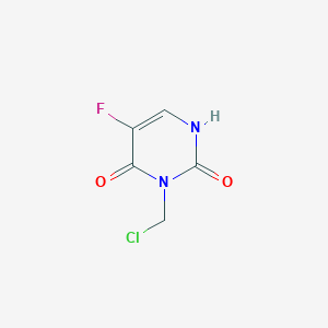 molecular formula C5H4ClFN2O2 B14447489 3-(Chloromethyl)-5-fluoropyrimidine-2,4(1H,3H)-dione CAS No. 74179-15-0