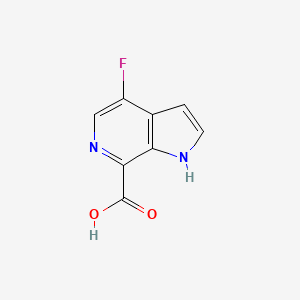 molecular formula C8H5FN2O2 B1444749 4-Fluoro-1H-pyrrolo[2,3-C]pyridine-7-carboxylic acid CAS No. 446284-56-6