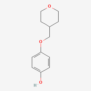 molecular formula C12H16O3 B1444753 4-(Oxan-4-ylmethoxy)phenol CAS No. 1135037-17-0