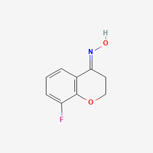 N-(8-fluoro-3,4-dihydro-2H-1-benzopyran-4-ylidene)hydroxylamine