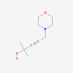 molecular formula C10H17NO2 B14447612 3-Pentyn-2-ol, 2-methyl-5-(4-morpholinyl)- CAS No. 75243-30-0