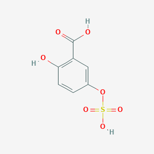 molecular formula C7H6O7S B14447614 2-Hydroxy-5-(sulfooxy)benzoic acid CAS No. 78325-10-7