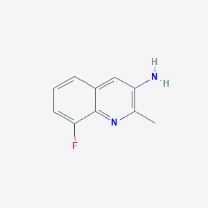 molecular formula C10H9FN2 B1444773 8-Fluoro-2-methylquinolin-3-amine CAS No. 1259519-93-1