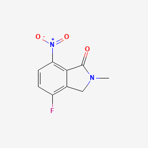 molecular formula C9H7FN2O3 B1444779 4-Fluoro-2-methyl-7-nitroisoindolin-1-one CAS No. 881415-06-1