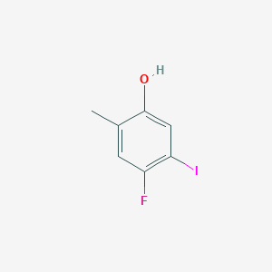 molecular formula C7H6FIO B1444783 4-Fluoro-5-iodo-2-methylphenol CAS No. 900175-53-3