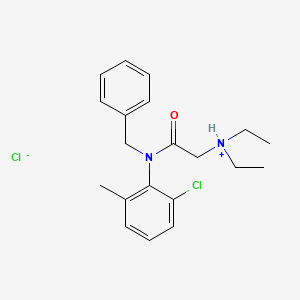 molecular formula C20H26Cl2N2O B14447836 N-Benzyl-6'-chloro-2-(diethylamino)-o-acetotoluidide hydrochloride CAS No. 77966-32-6