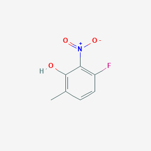 molecular formula C7H6FNO3 B1444786 3-氟-6-甲基-2-硝基苯酚 CAS No. 849353-45-3