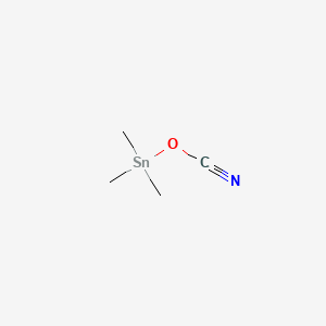 molecular formula C4H9NOSn B14447864 Stannane, cyanatotrimethyl- CAS No. 73940-86-0
