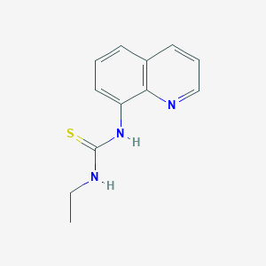 molecular formula C12H13N3S B14447884 N-Ethyl-N'-quinolin-8-ylthiourea CAS No. 74982-07-3