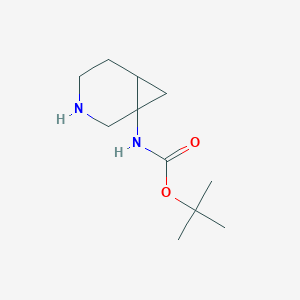 molecular formula C11H20N2O2 B144479 tert-Butyl 3-azabicyclo[4.1.0]heptan-1-ylcarbamate CAS No. 134575-47-6
