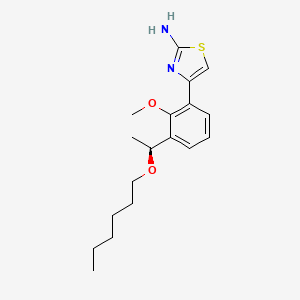 (S)-4-(3-(1-(Hexyloxy)ethyl)-2-methoxyphenyl)thiazol-2-amine