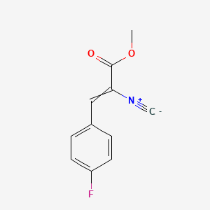 molecular formula C11H8FNO2 B14447934 Methyl 3-(4-fluorophenyl)-2-isocyanoprop-2-enoate CAS No. 76202-91-0