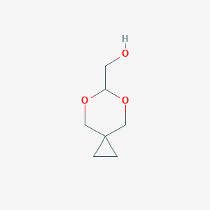 molecular formula C7H12O3 B1444795 5,7-Dioxaspiro[2.5]oct-6-ylmethanol CAS No. 913695-85-9