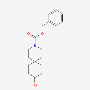 molecular formula C18H23NO3 B1444797 Benzyl 9-oxo-3-azaspiro[5.5]undecane-3-carboxylate CAS No. 1056629-20-9