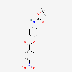 (1s,4s)-4-((tert-Butoxycarbonyl)amino)-cyclohexyl 4-nitrobenzoate