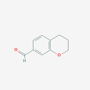 molecular formula C10H10O2 B1444806 Chromane-7-carbaldehyde CAS No. 124362-47-6