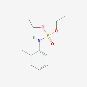 molecular formula C11H18NO3P B14448080 Diethyl N-(2-methylphenyl)phosphoramidate CAS No. 78504-35-5