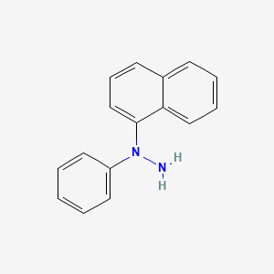 molecular formula C16H14N2 B14448098 Hydrazine, 1-(1-naphthalenyl)-1-phenyl- CAS No. 73405-62-6