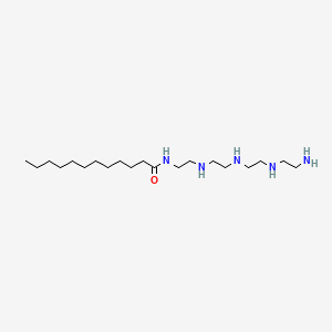 molecular formula C20H45N5O B14448162 Dodecanamide, N-[2-[[2-[[2-[(2-aminoethyl)amino]ethyl]amino]ethyl]amino]ethyl]- CAS No. 73772-47-1