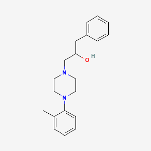 molecular formula C20H26N2O B14448186 alpha-Benzyl-4-(o-tolyl)-1-piperazineethanol CAS No. 73771-28-5